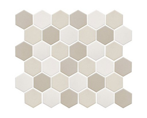 Мозаика керамическая StarMosaic LB Mix ANTISLIP Hexagon бежевая 32,5х28,2 см